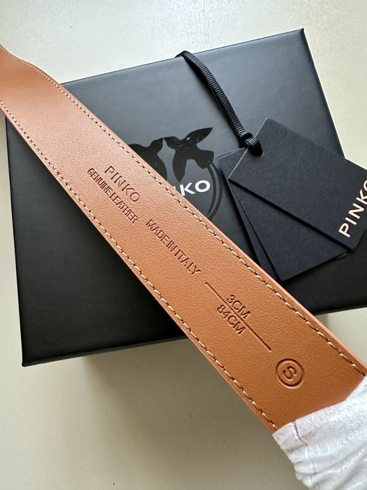 Колан Pinko в кафяв цвят, чисто нов