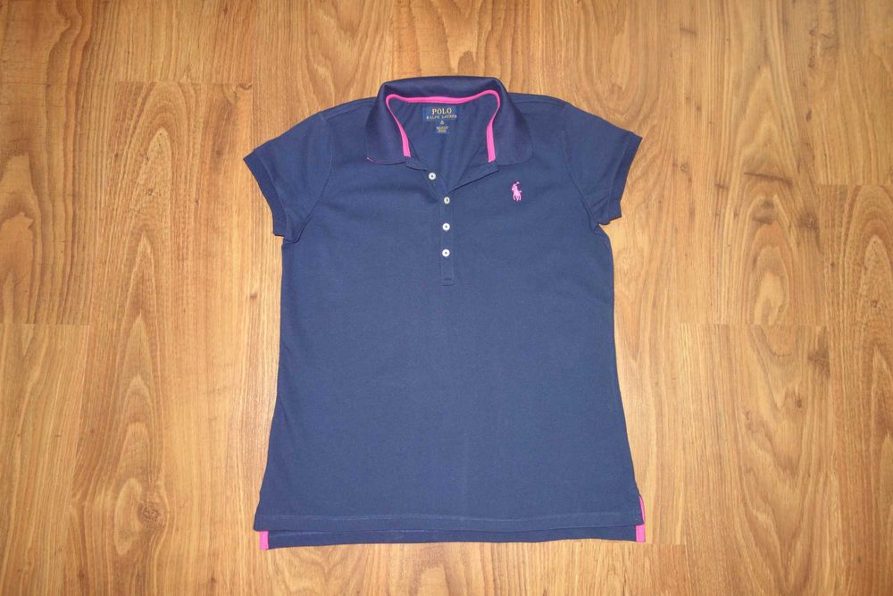 Tricou Fete Ralph Lauren, Albastru, Marimea XL/16 ani, Stare excelenta