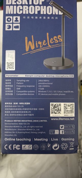 Микрофон remax k08 новый
