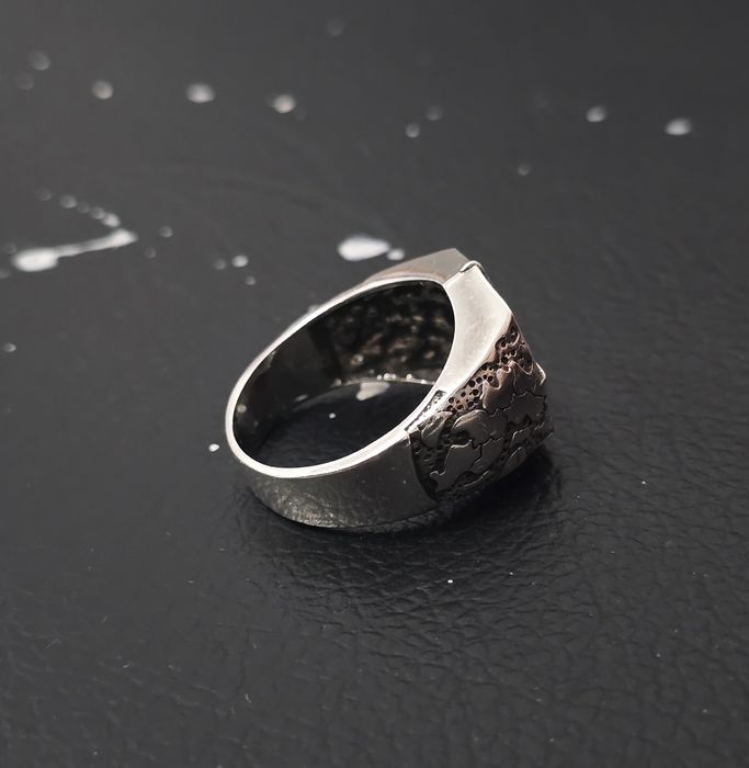 Inel Argint 925 Model Busolă / Signet Ring - Design Vintage