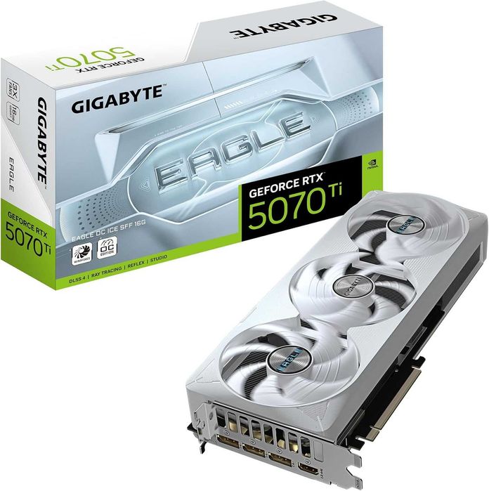 GIGABYTE Nvidia RTX 5070TI / еагле / 16GB / OC ICE SFF