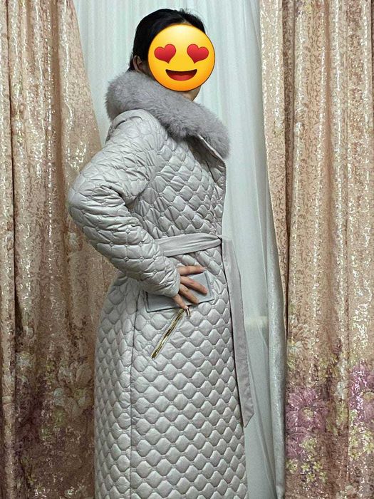 стеганое пальто новое