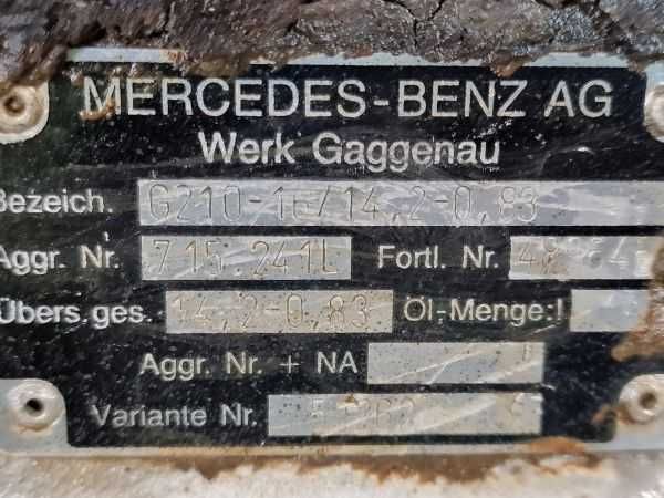 Cutie de viteze Mercedes Benz G210-16/14,2-0,83 - Piese de  schimb MB