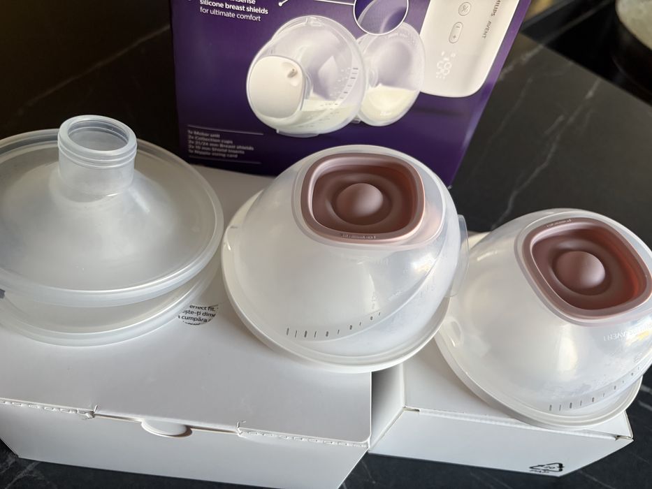 Pompă electrică de muls dublă portabilă Philips Advent