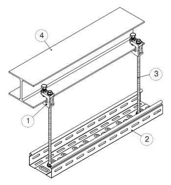 Струбцина монтажная D:9 (для шпильки М8) kabel lotok uchun