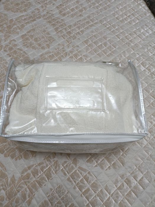 Женский махровый халат и полотенце