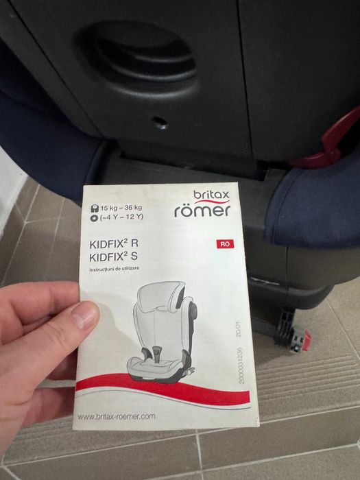 Scaun auto BRITAX ROMER KIDFIX2 R, Isofix, 15 - 36kg