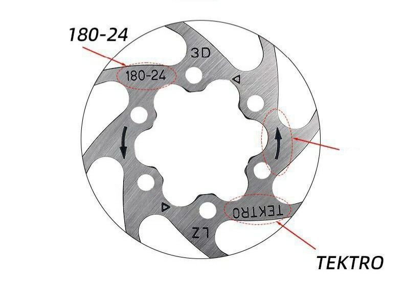 Ротор тормозной TEKTRO для велосипеда 140, 160, 180, 203.