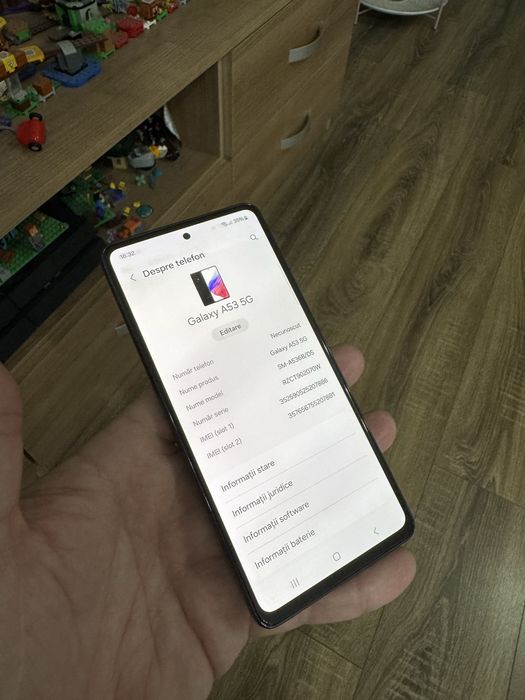 Samsung Galaxy A53 5G, memorie 128GB, 6GB RAM, Android 15, impecabil