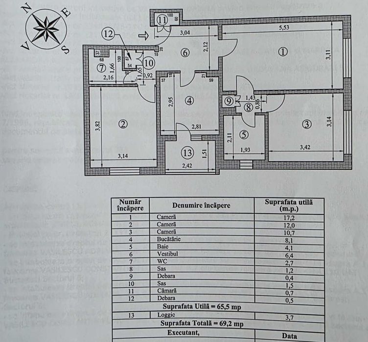 Vand apartament 3 camere Crangasi