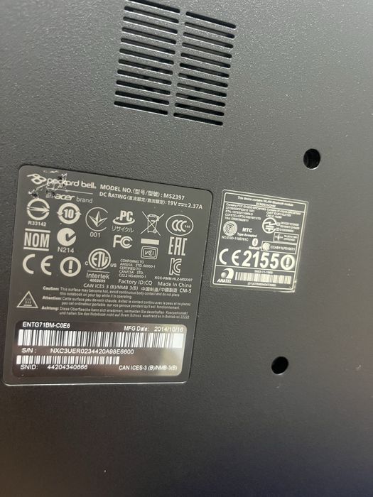 Продам Ноутбук Packard Bell