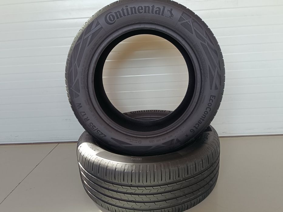 2бр летни гуми 225/55/17/W/Continental ecocontact6/dot2520/5.6мм грайф