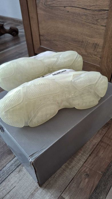 Balenciaga Triple S Clear Sole White 544351 [ 39 ]