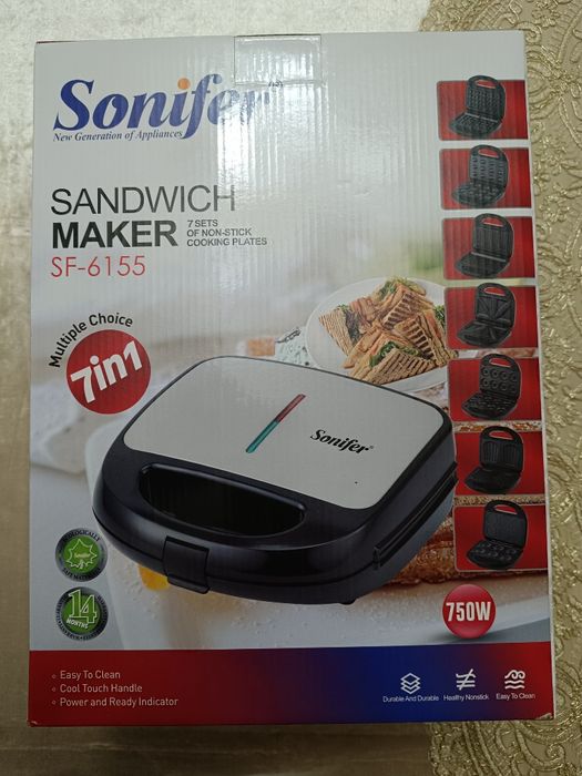 Toster Sonifer 7 xil qolip YANGI
