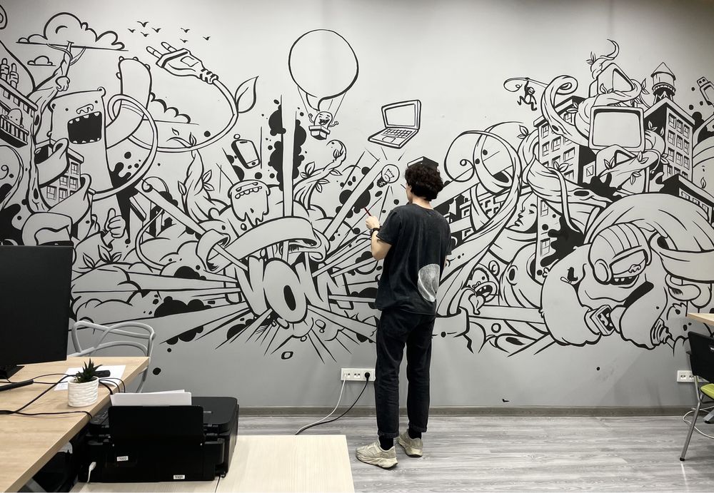 Роспись стен. Граффити.