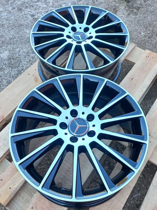 18"Мерцедес ///AMG 7.5ж ет35 A B C CLA GLA GLB Black Polish