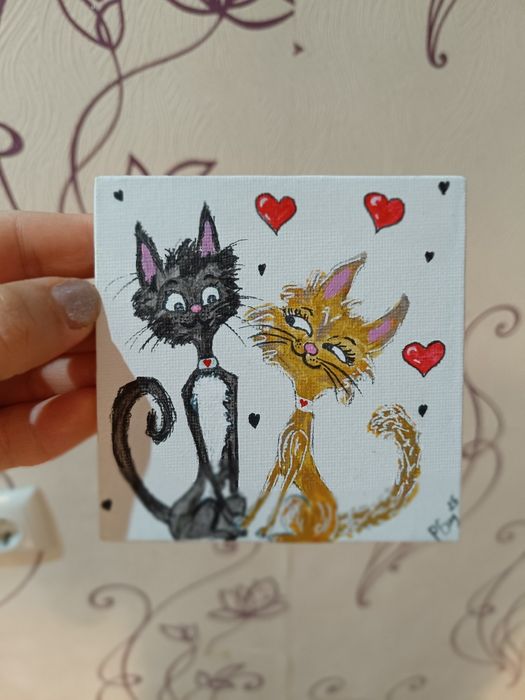 Миниатюи, ръчно рисувани магнитчета