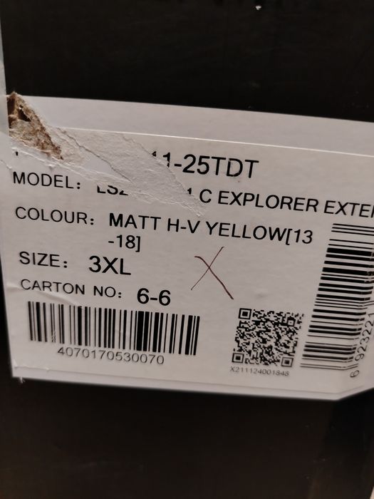 Casca LS2 MX701 Explorer C EXTEND Galben Mat HV 3XL