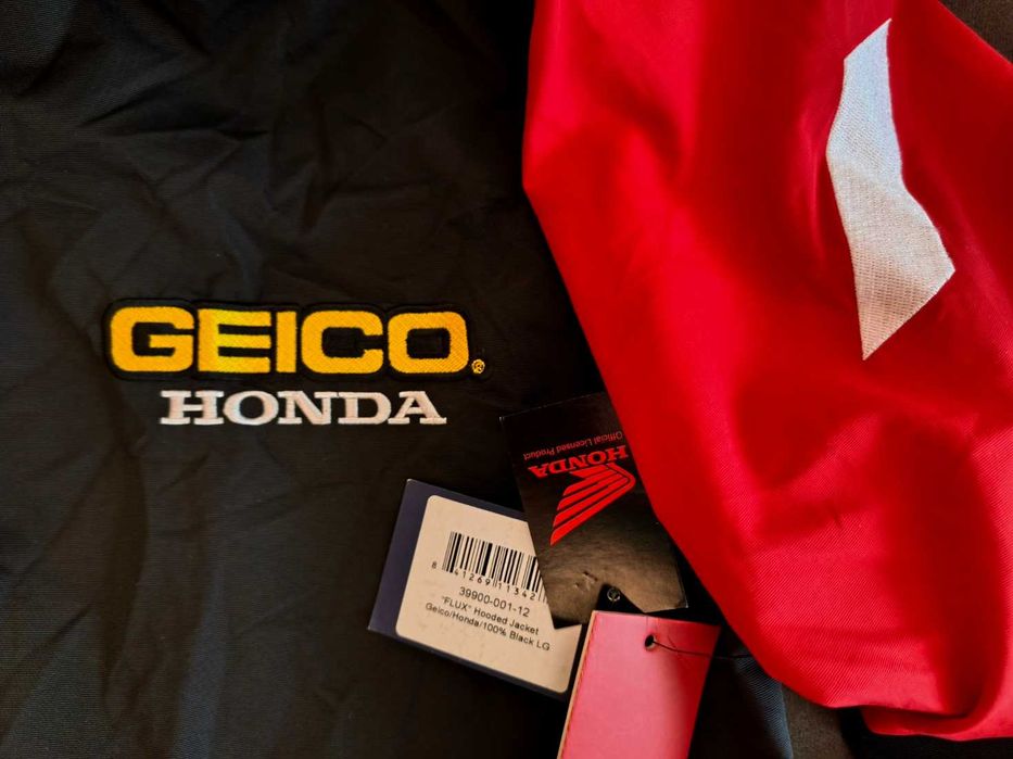 Оригинално яке 100% Flux Geico Honda 2018 (Размер L) – ЧИСТО НОВО с етикети