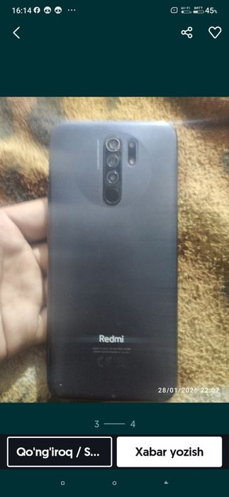 REDMI 9 holati ortacha 580 sunatiga otiberaman