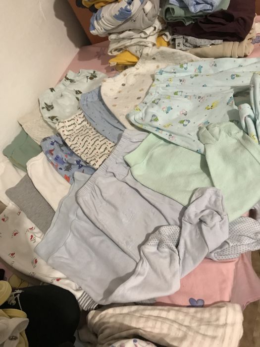 Детская одежда 0-6мес 47шт