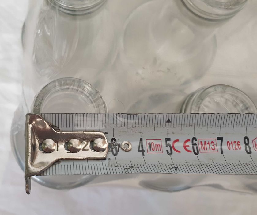 Стъклени прозрачни бутилки (30 бр, 500мл, капчки)