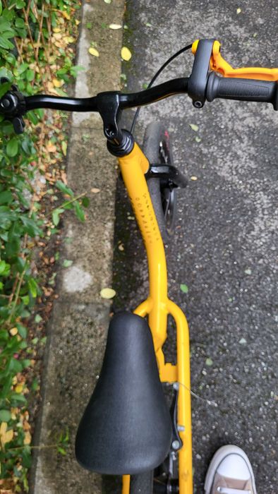 Bicicleta BTwin fara pedale echilibru 12 inch alu Runride 900 Galben Copii