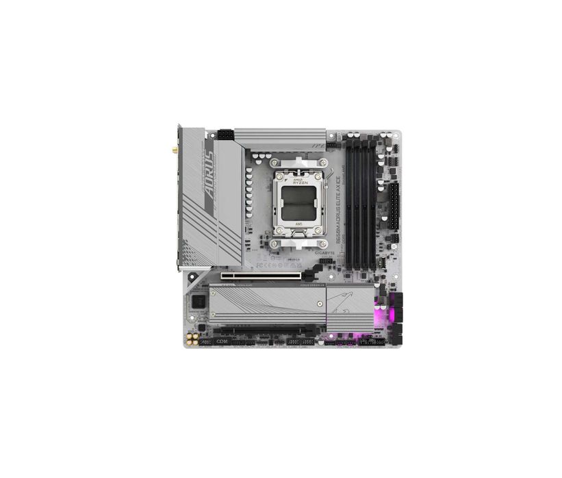 - Материнская плата MB Gigabyte AMD AM5 B650M AORUS ELITE AX ICE DDR5