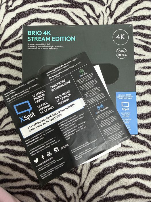 Camera web Logitech Brio 4 k , ca noua