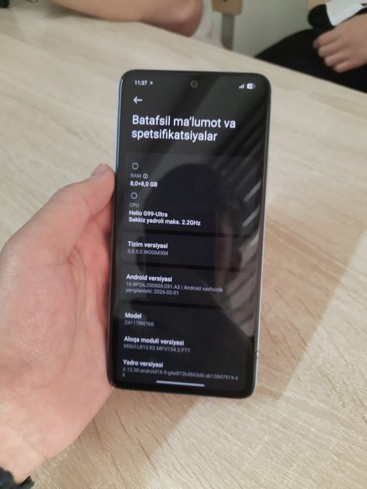 JUDA ARZON ULGURILA Redmi Note 14 16/128gb