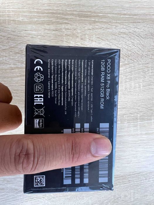 Poco x8 pro 12GB 512GB qora rang ochilmagan