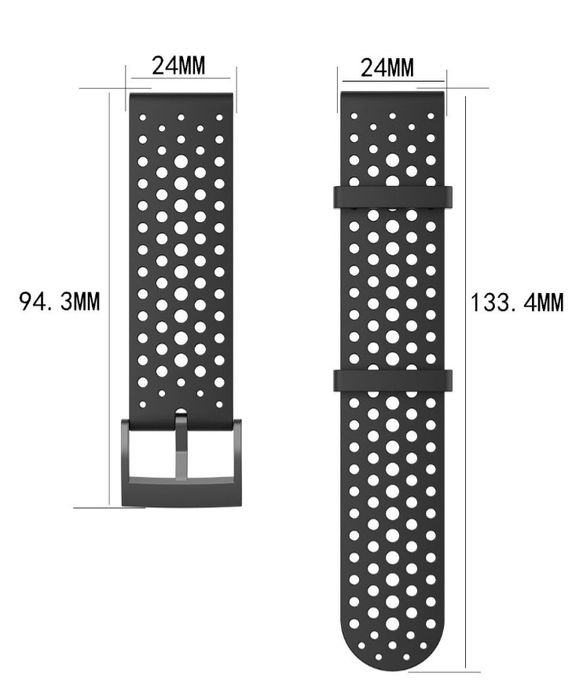 Curele ceas silicon latime la telescop 22 mm