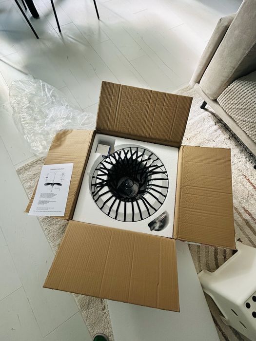 Скандинавски ефирен полилей, лампа, пендант VERTIGO Д: 60см