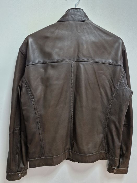 Geaca piele naturala ,Massimo Dutti , Talia L