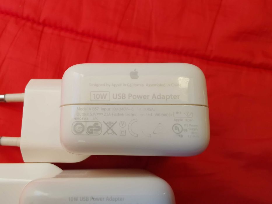 Incarcator iPad 10W USB Power Adapter 5V-2.1A APPLE  original A1357