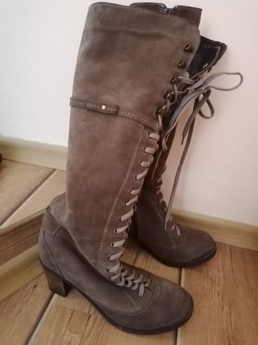 Естествен набук, зимни ботуши