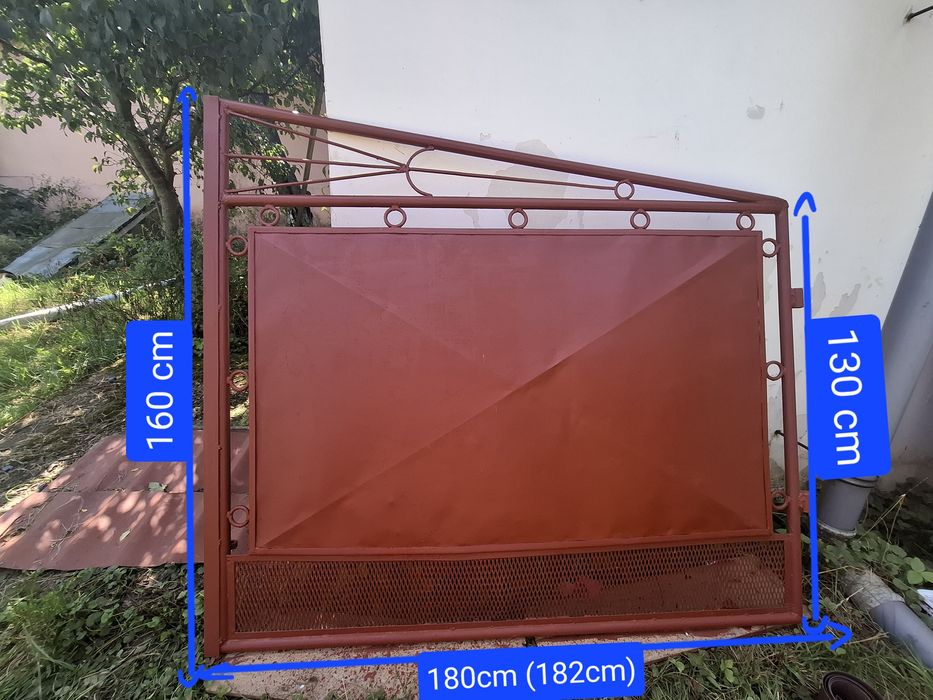 Set porți metalice - auto + pietonal , robuste și durabile din metal