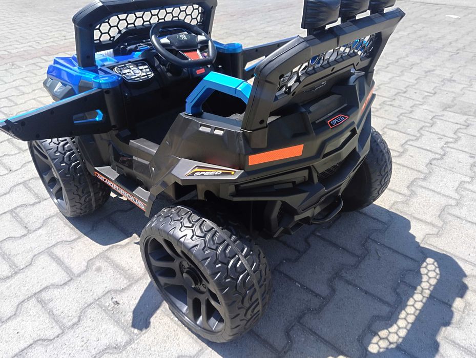 F1 Двуместен акумулаторен джип DUST син