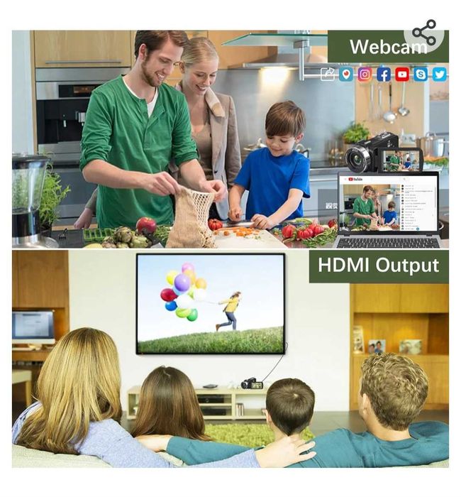 4K видеокамера 48MP 30FPS с IR нощно виждане  18X цифрово увеличение