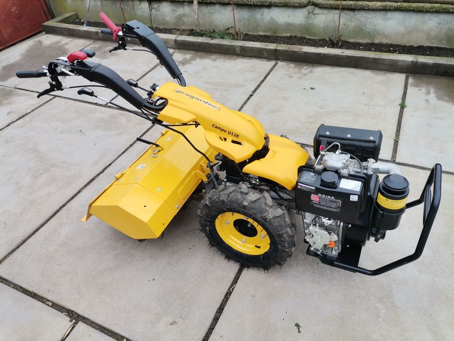 Motocultivator/Motocultor diesel 12 CP pornire electrica freza 90 cm