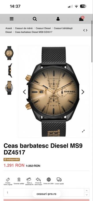 Ceas diezel curea metalica