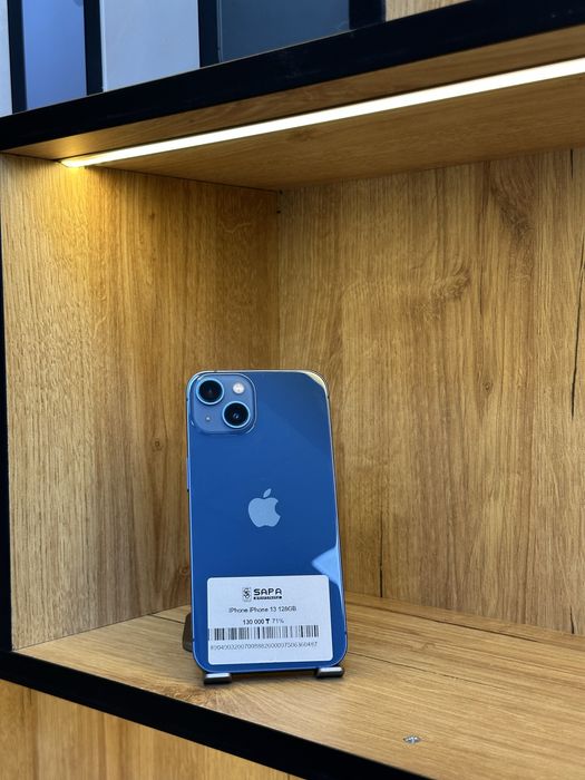 айфон 13 синий 71% родной