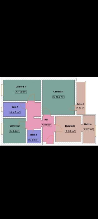 .De vanzare apartament cu 3 camere confort 1 parter Aradului Timișoara