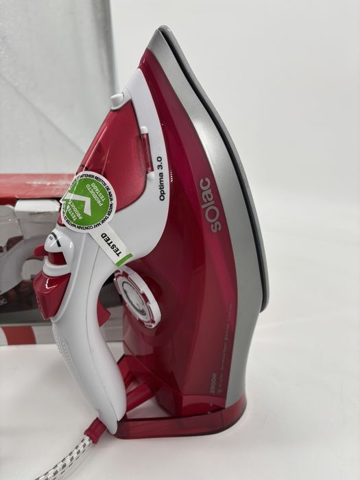 Чисто нова парна ютия Solac Optima 3.0 с мощност 2800 W. 
Максимална м