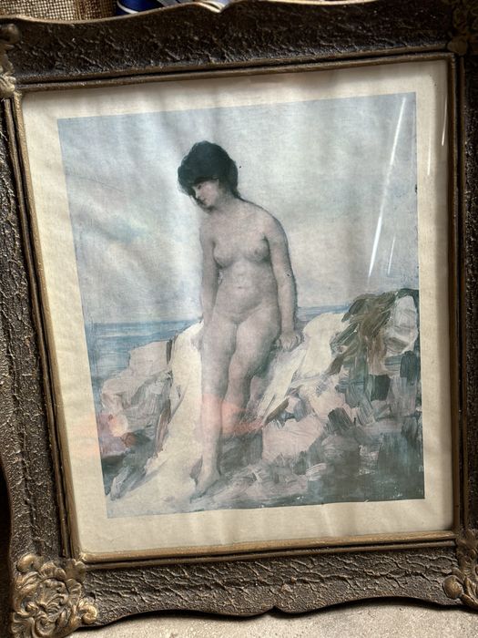 Tablou dama Original 1978 IPL Cluj Napoca Colectie 55X44