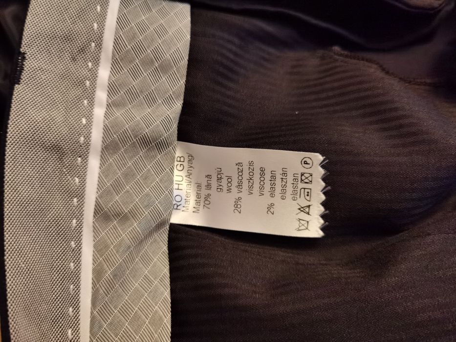 Costum barbati Sentierri, 70% lana, nou, bleumarin, marime 50