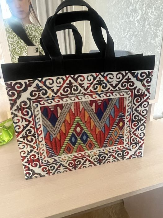 Сумка шопер, из войлока