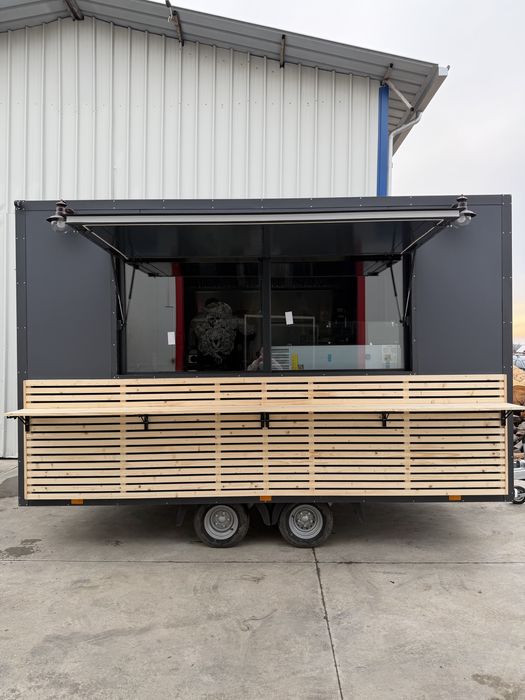 Rulota Comerciala 4m Fast Food Shaorma Kebab Echipata Complet In Stoc