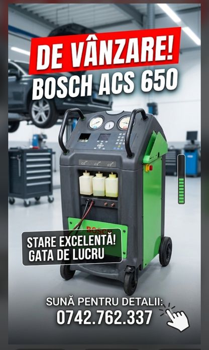 Statie aparat  Bosch incarcare freon auto  complet automata r134a aer conditionat