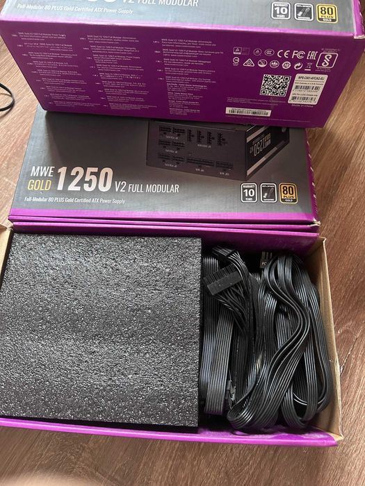 Модульные блоки Cooler Master MWE Gold 1250 - V2 (Почти новые)